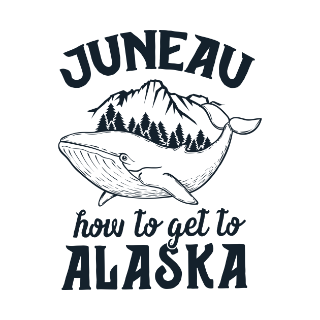 Funny Juneau Alaska T Shirt Joke Pun Cruise Family Vacation by 14thFloorApparel