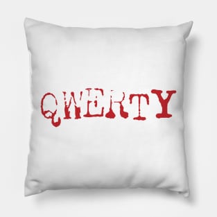 QWERTY (Red) Pillow