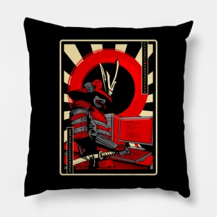 Programmer Samurai Japanese Culture Developer Warrior Pillow