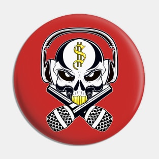 Hip Hop skull Pin