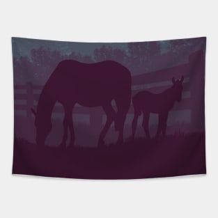 Mare and foal Tapestry