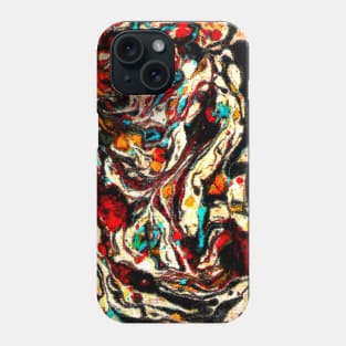 Abstract marble texture textile digital design Phone Case