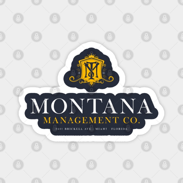 Montana Management Co (aged look) Magnet by MoviTees.com