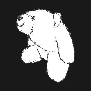 Sitting Smiley Bear Sketch T-Shirt