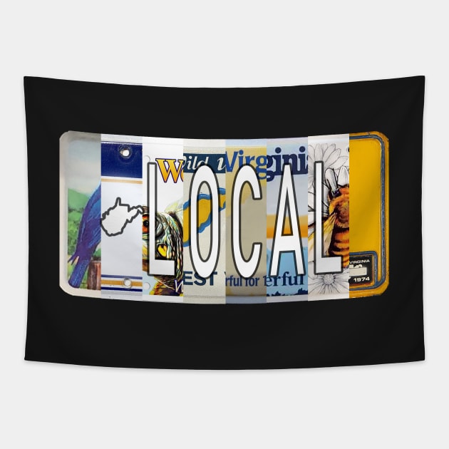 West Virginia Local- License Plates Tapestry by stermitkermit