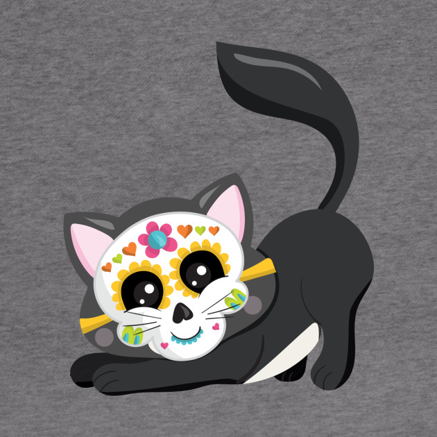 Sugar Skull Black Cat Sugar Skull Black Cat Hoodie Teepublic