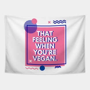 Vegan inspirational quote Tapestry