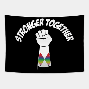 Rainbow Power Stronger Together Tapestry