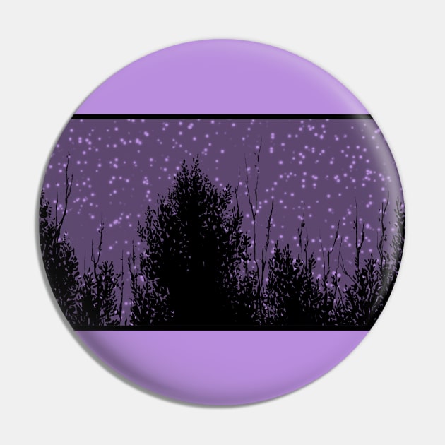 At night in the Forest Pin by Narithian