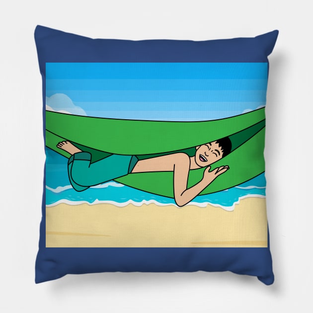 Idlers Hammock Do Nothing Pillow by flofin