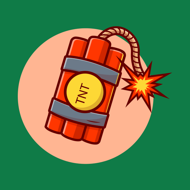 Bomb Cartoon Vector Icon Illustration (3) by Catalyst Labs