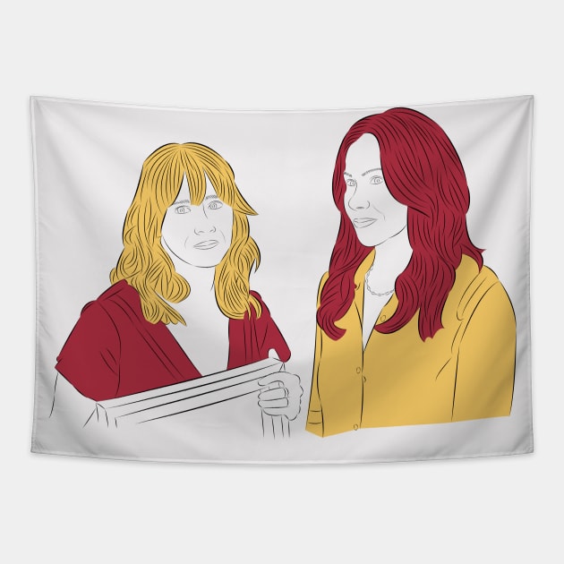 Jen and Judy - Dead to Me Tapestry by LiLian-Kaff