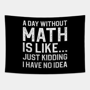 A Day Without Math Is Like Just Kidding I Have No Idea Tapestry