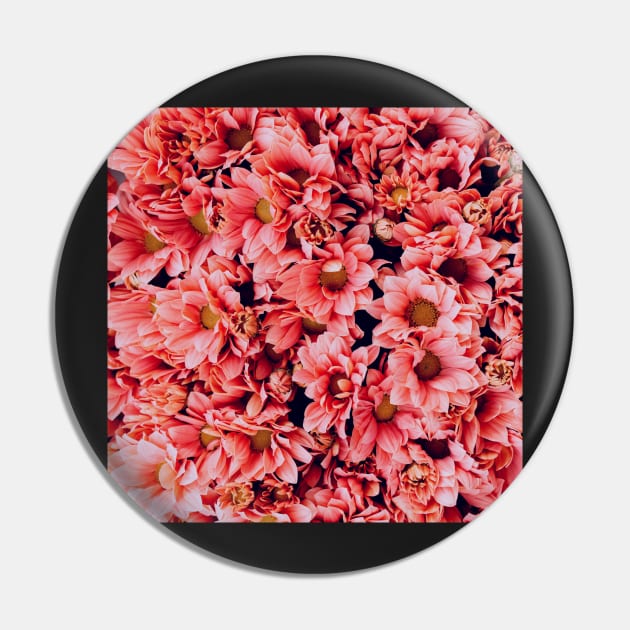 Vibrant Small Pink Flowers Pin by Felicity-K