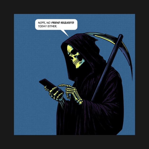 Grim Reaper friend request by Retro Vibe