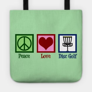 Peace Love Disc Golf Tote