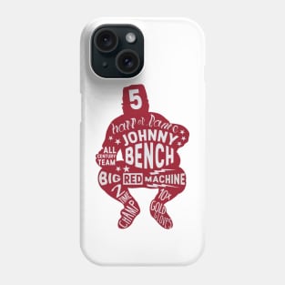 Johnny Bench Cincinnati Letters Phone Case