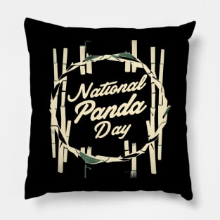 national panda day Pillow