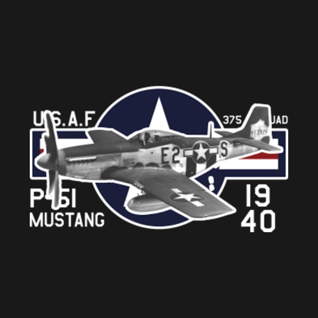 WW2 Aircraft P-51 Mustang by lada untung