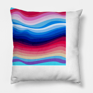 Melted Rainbow Pillow