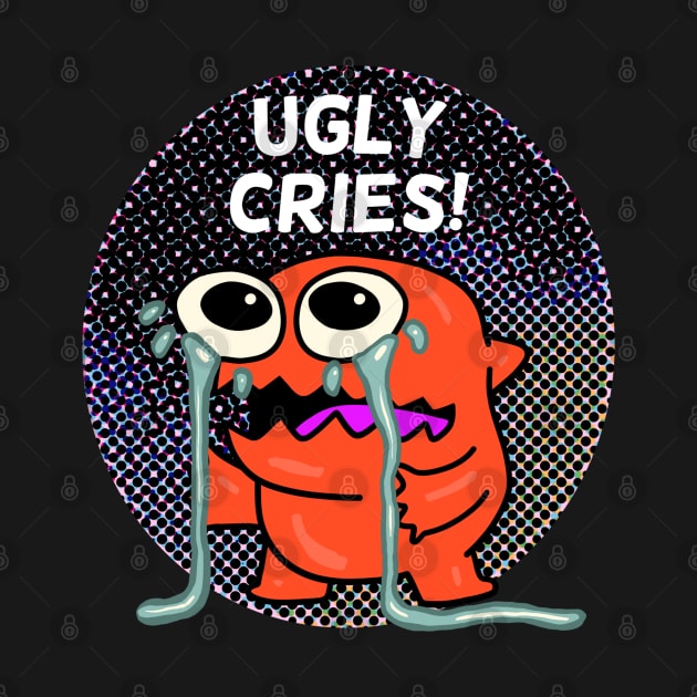 Ugly Cries Monster in Dots by wildjellybeans