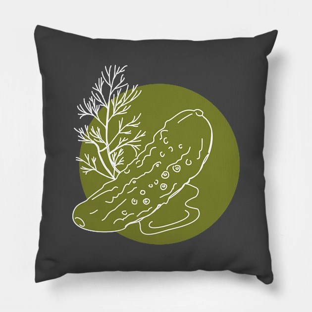 Pickled cucumber Pillow by blukki