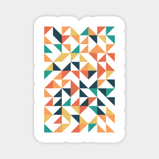 Creative Geometric Colourful Triangle Pattern Magnet