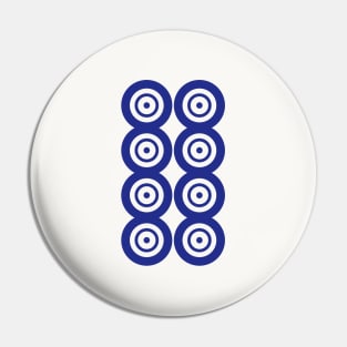 Eight Circle Wheel Dot Ba Tong 筒 Tile. It's Mahjong Time! Pin