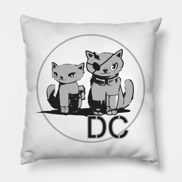 Diamond Cats Pillow by Vyacheslav_Gluhov