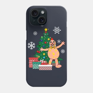 Mr Blobby Around The Christmas Tree Phone Case