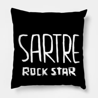 Philosophy, French Writer, Rock Star, Sartre Pillow