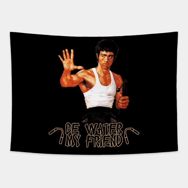 Bruce Dragon Legend Movie Bruce Jeet Kune Do Tapestry by Garmentcrooks