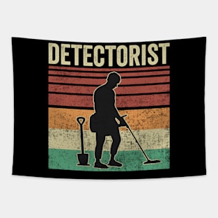 Detectorist Funny Metal Detecting Vintage Retro Tapestry