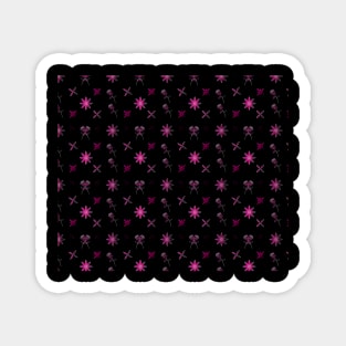 Beautiful Flowers Seamless Pattern With pink Magnet