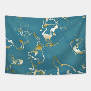 Green marble pattern Tapestry