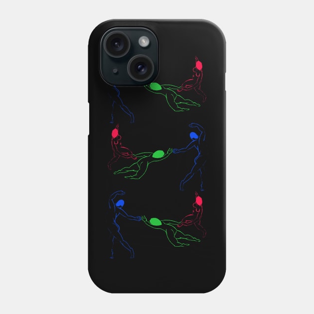 Neon La Danse by Henri Matisse Remix Phone Case by thappier