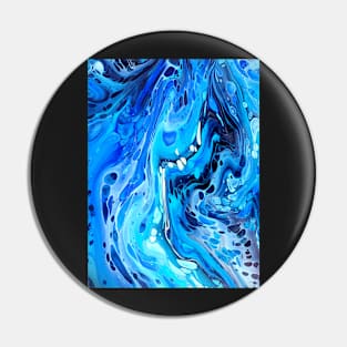 Seabed - Abstract Acrylic Pour Pin