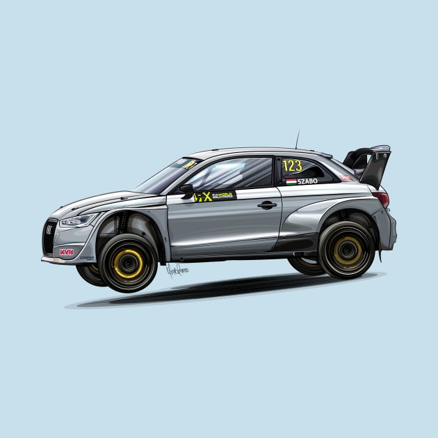 Szabo's Quattro S1 RallyCross by Mario Ramos Rally Art