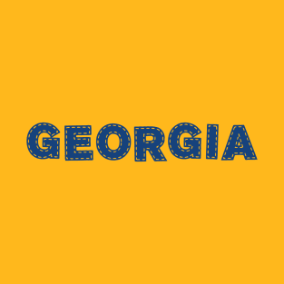 GEORGIA State Cotton Typography T-Shirt