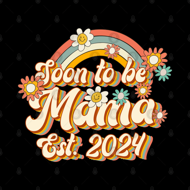 Soon To Be Mama Est. 2024 Family 60s 70s Hippie Costume by Rene	Malitzki1a