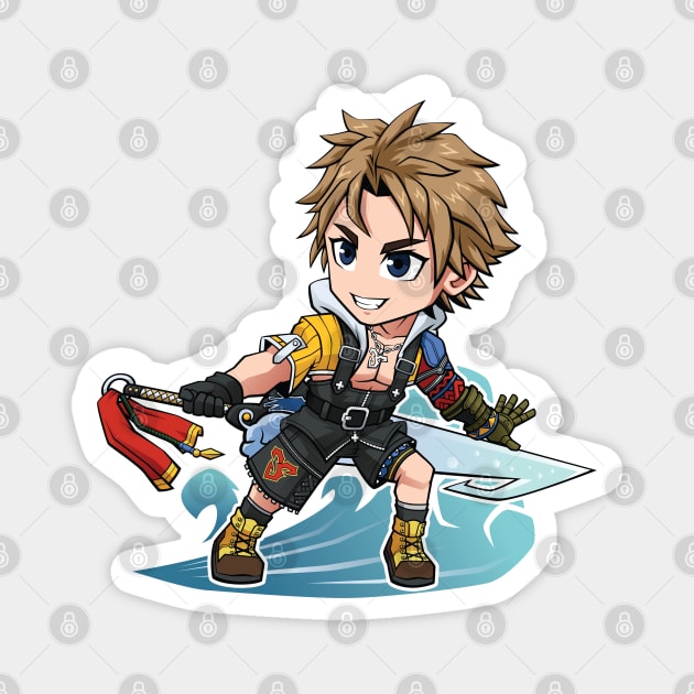 FA Chibi Tidus FFX Magnet by Xar623