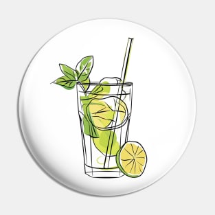 Mojito Pastel Art Pin