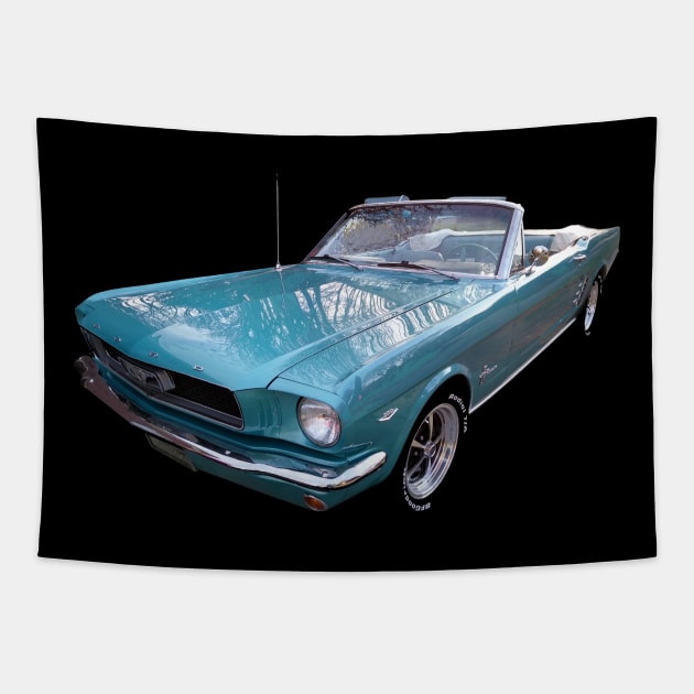 Topless 66 Mustang Tapestry by MotorPix