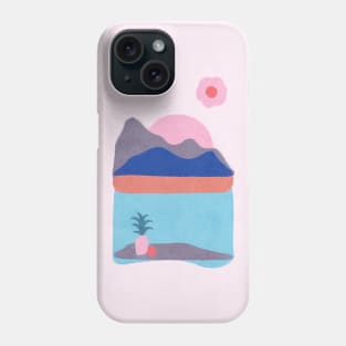 Abstract Pink Landscape Phone Case