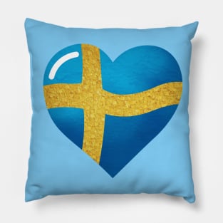 The flag of Sweden, Sveriges flagga Pillow