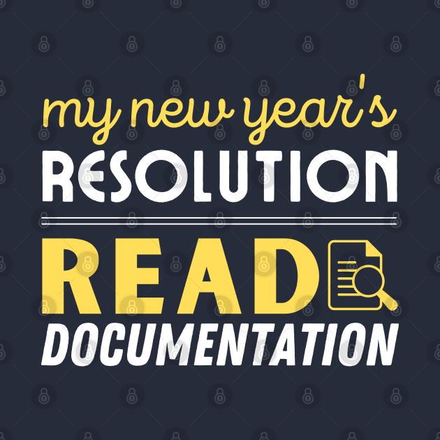 My new year's resolution read documentation for programmers dark by jingereuuu