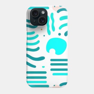 Oceanic wave pattern for ocean sea lovers -colorful design Phone Case