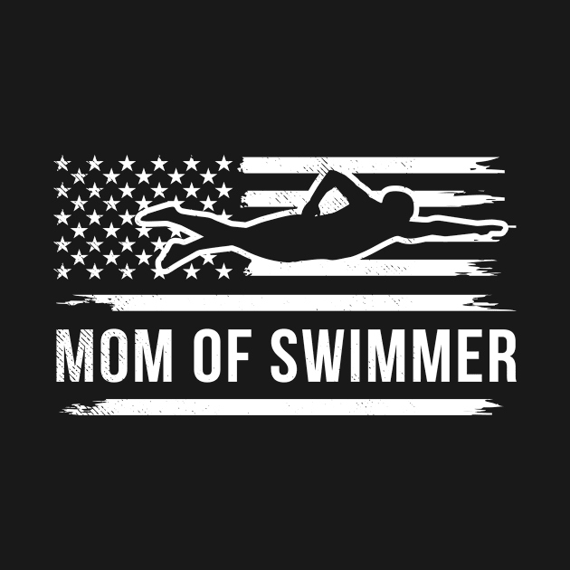 Swimming vintage flag art mixed with a MOM themes by tmuzaa