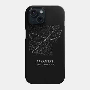 Arkansas State Road Map Phone Case