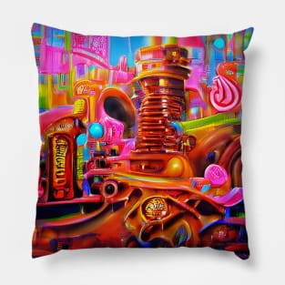 Chocolate World Art Pillow